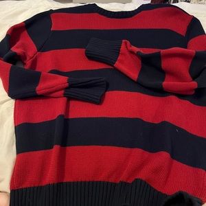 brandy melville “freddy krueger” blue and red sweater